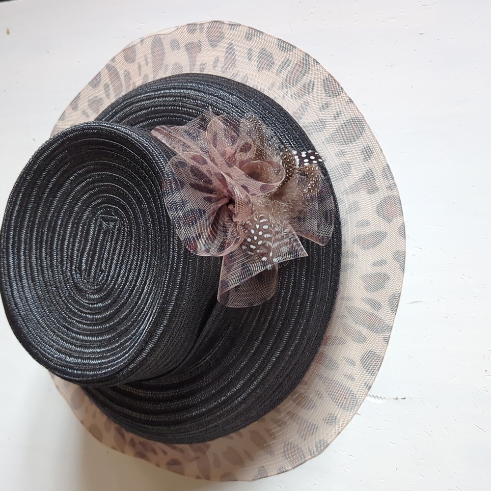 New Fine Millinery Collection By August Accessories Black Women's Hat